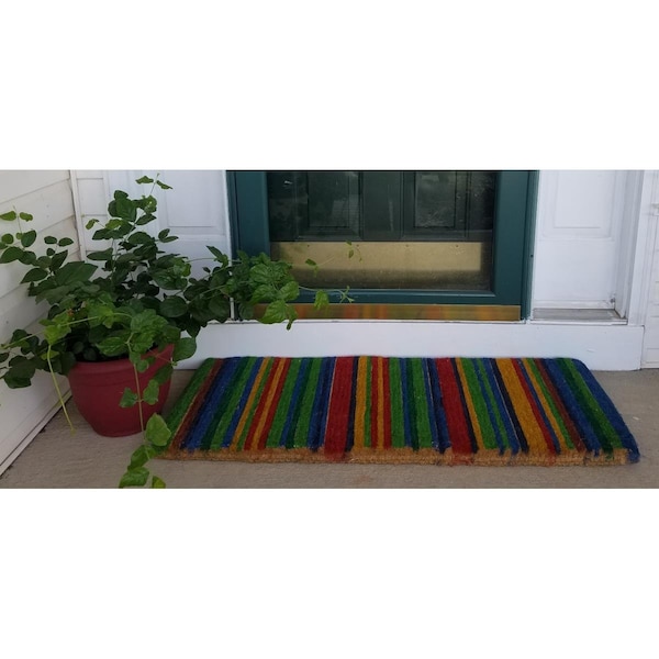 Imports Decor Outdoor Multicolor Stripes Door Mat 665TCM-L - main